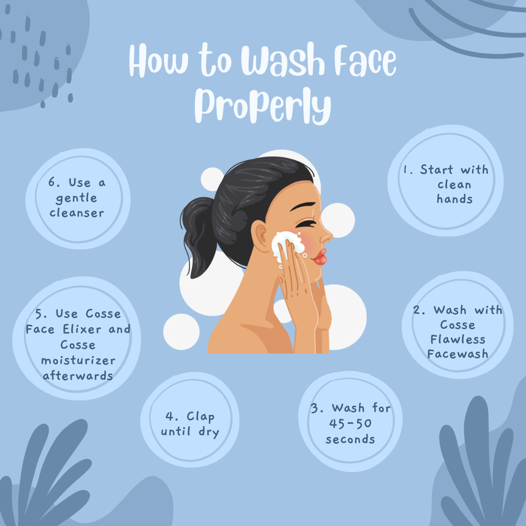 Tips for washing your face
