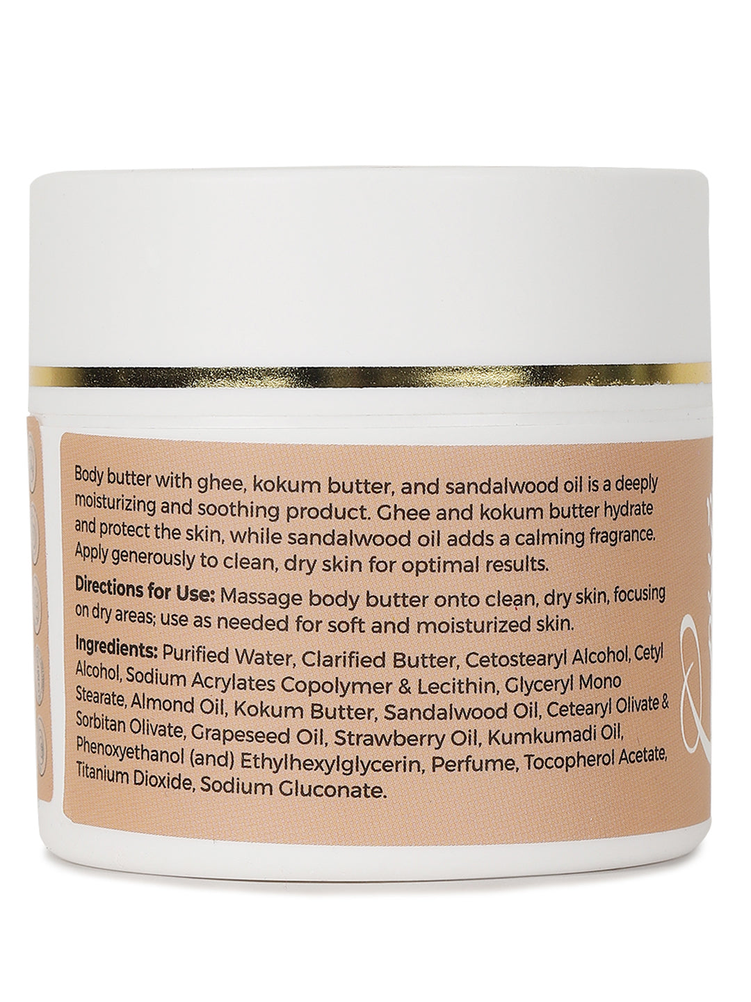 Butter Skin Body Butter with Kumkumadi, Cow Ghee, Kokum Butter for Men & Women