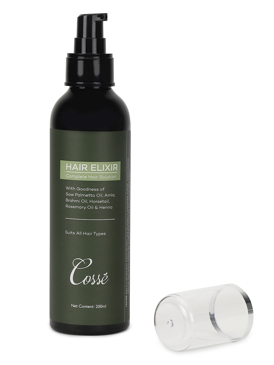 Hair Elixer with Saw Palmetto Oil, Amla, Brahmi Oil, Horsetail, Rosemary Oil & Henna